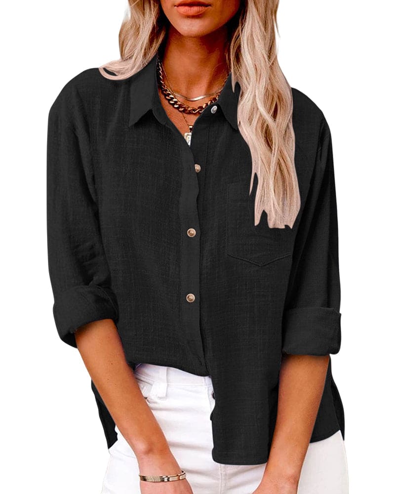 Women's Relaxed Button-Up Shirt