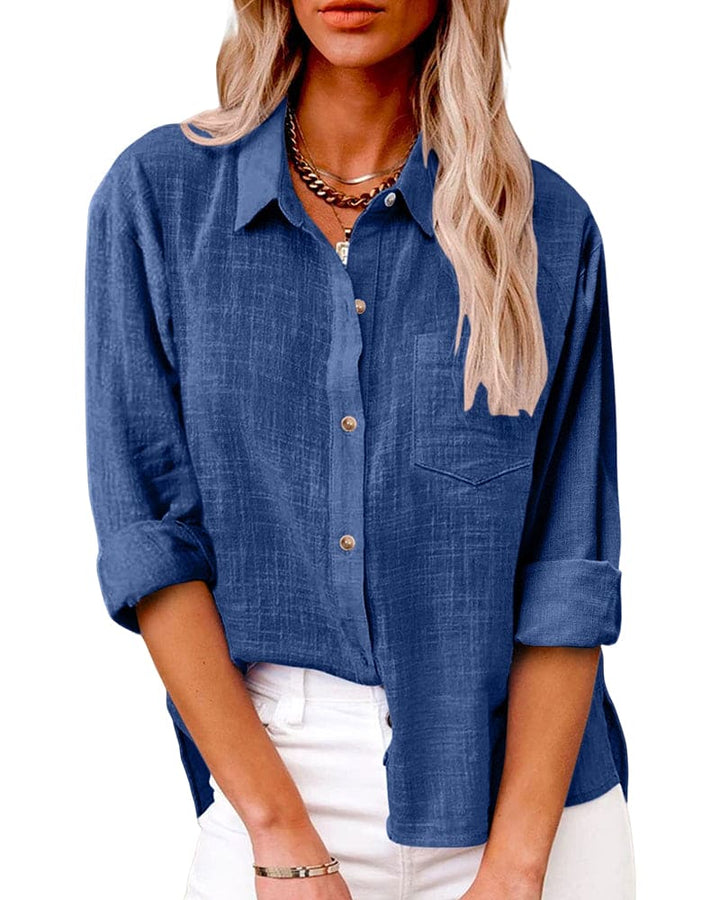 Women's Relaxed Button-Up Shirt