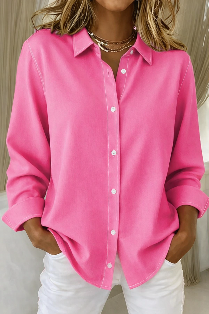 Women's Relaxed Fit Button-Down Shirt