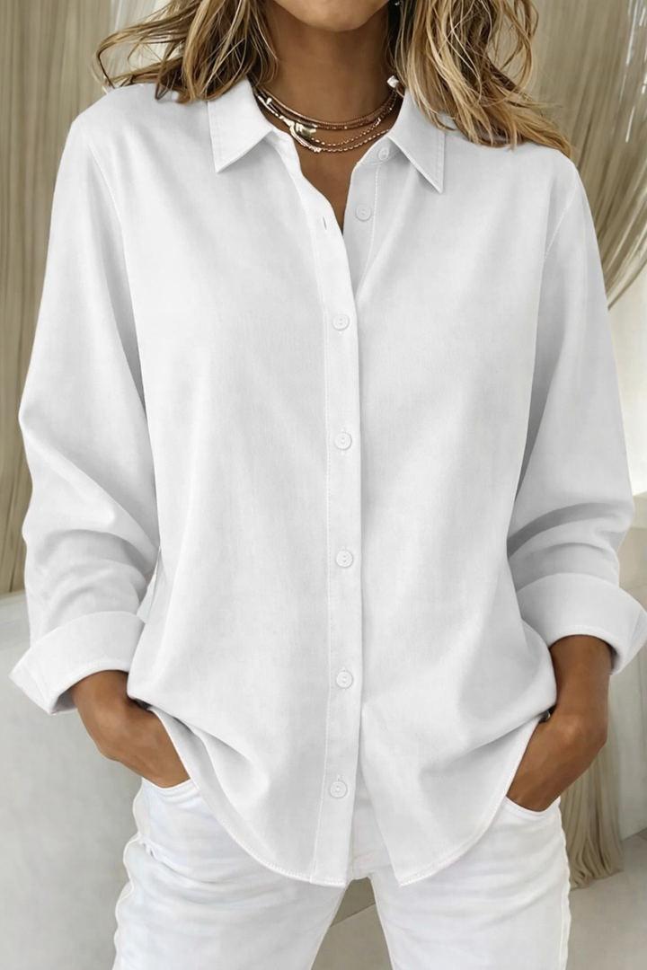 Women's Relaxed Fit Button-Down Shirt
