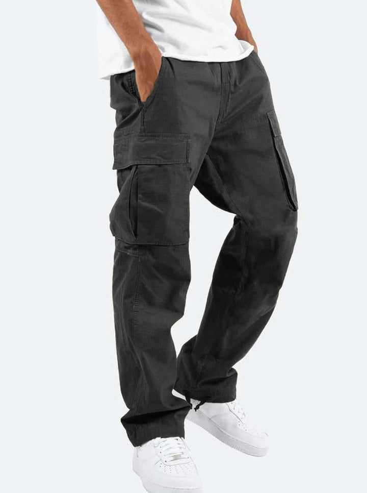Men's Relaxed-Fit Multi-Pocket Cargo Trousers