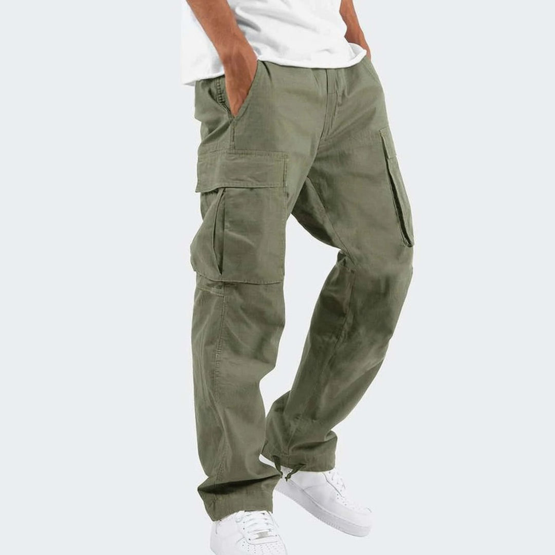 Men's Relaxed-Fit Multi-Pocket Cargo Trousers