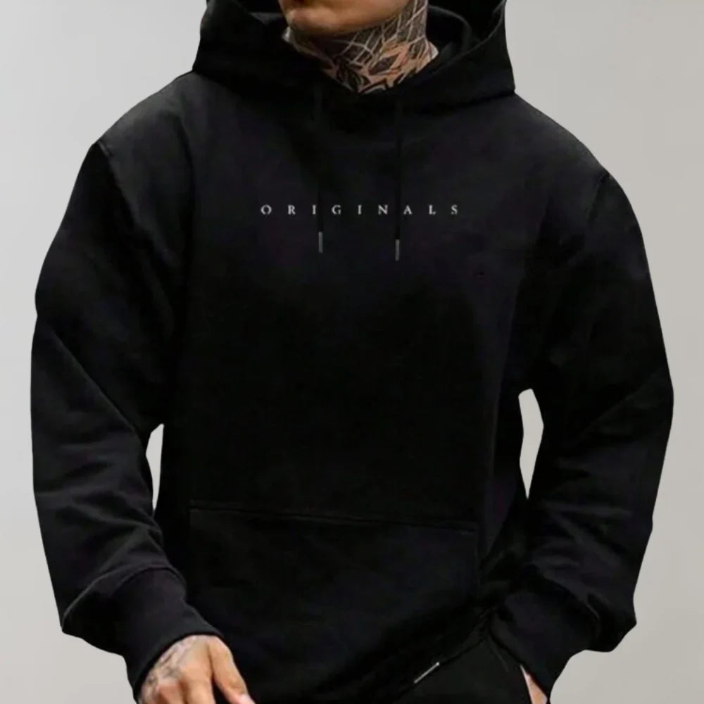 Men's Relaxed Fit Printed Logo Hoodie
