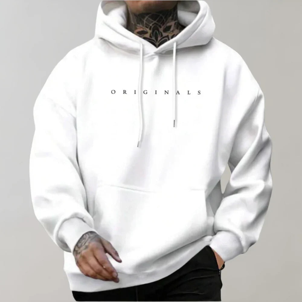 Men's Relaxed Fit Printed Logo Hoodie