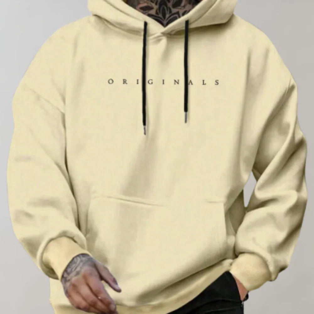 Men's Relaxed Fit Printed Logo Hoodie
