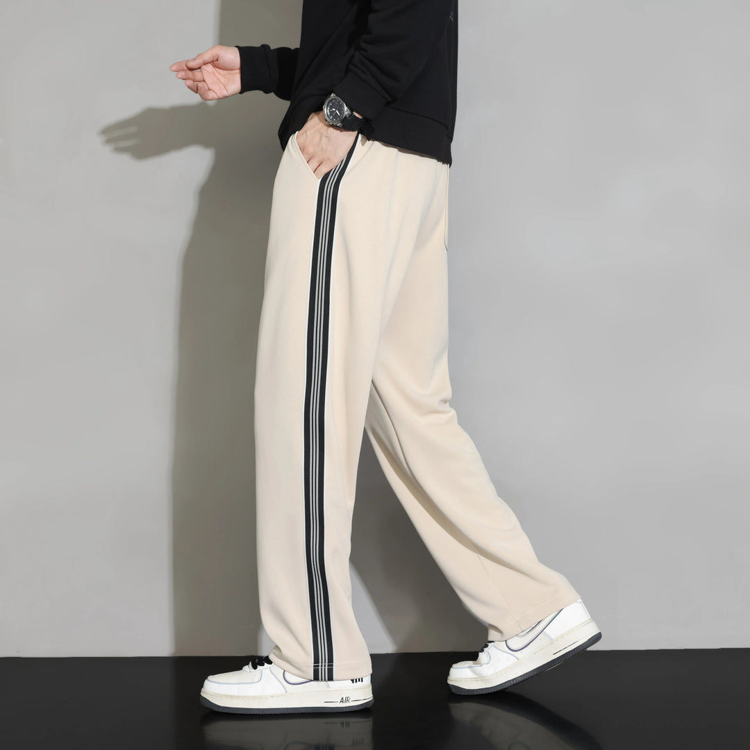 Men's Relaxed-Fit Side-Stripe Joggers
