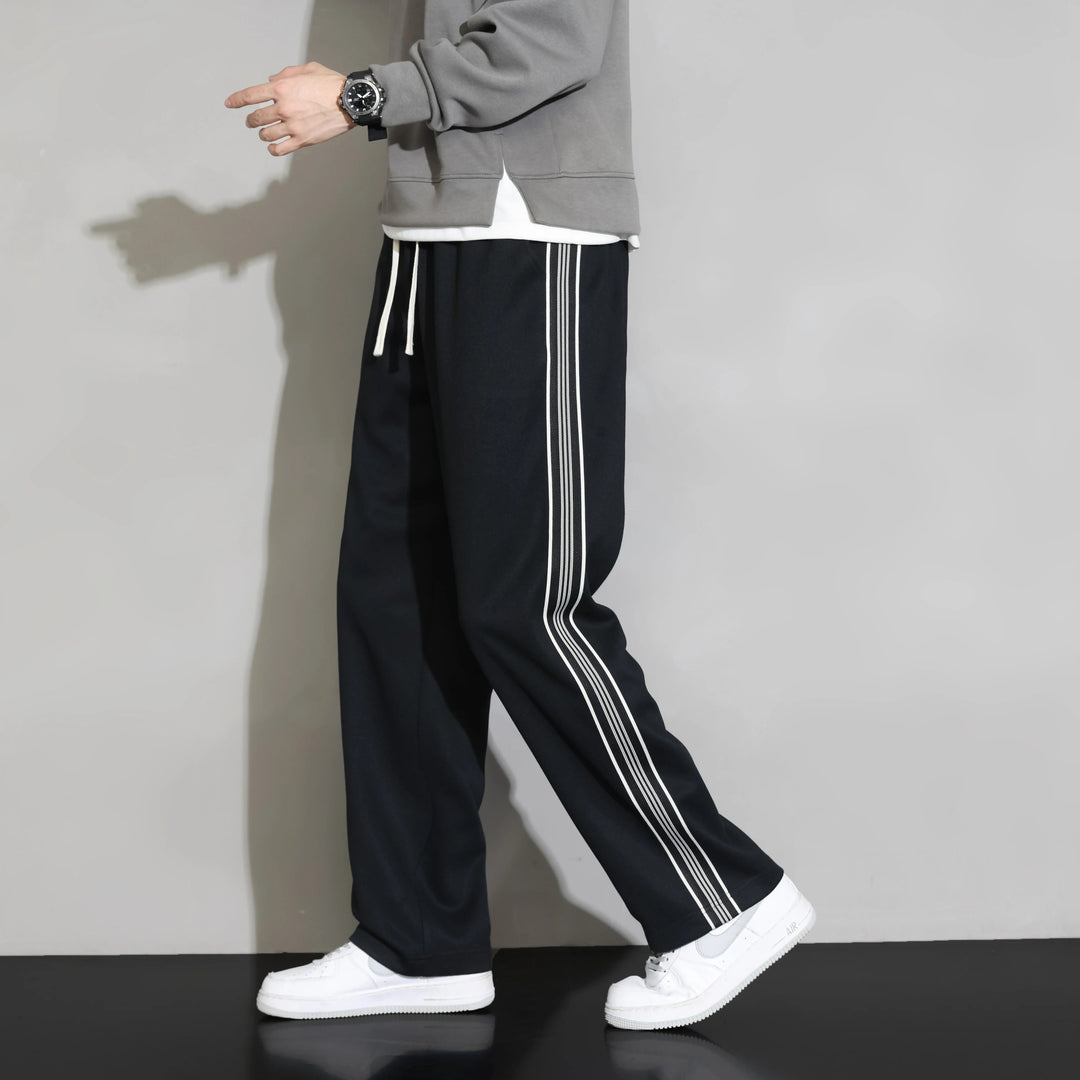 Men's Relaxed-Fit Side-Stripe Joggers