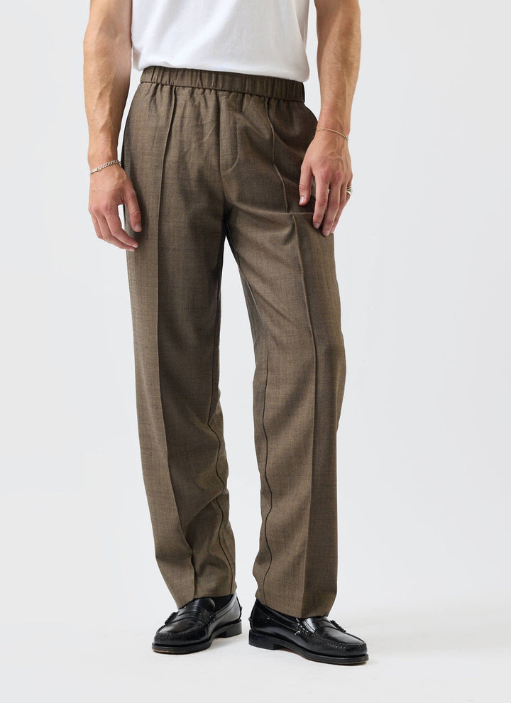Men's Relaxed Herringbone Trousers