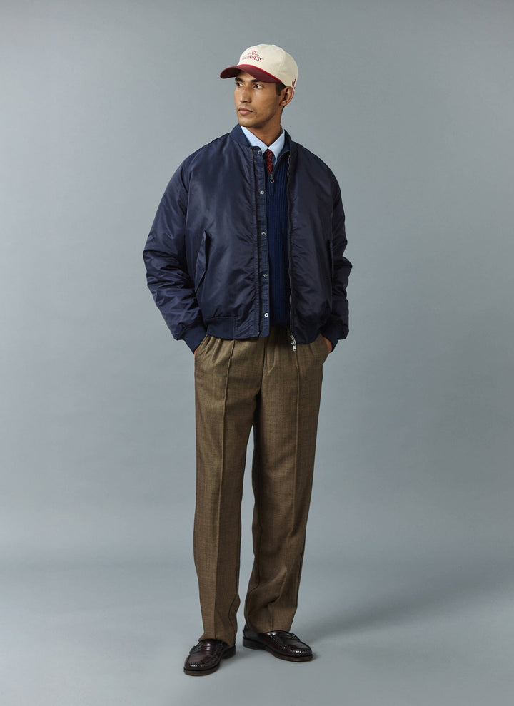 Men's Relaxed Herringbone Trousers