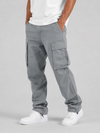 Men's Relaxed Straight-Leg Cargo Trousers