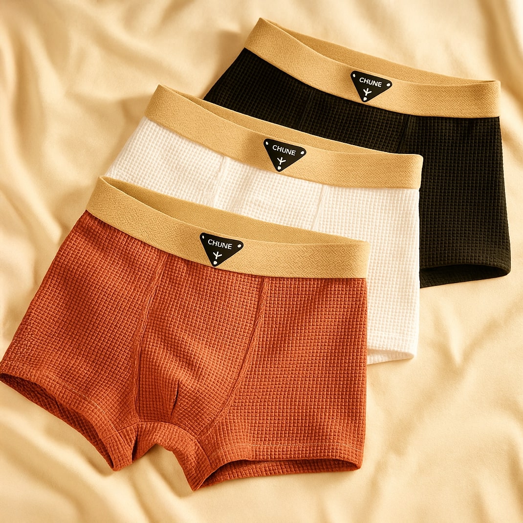 Men's Ribbed Boxer Briefs Set
