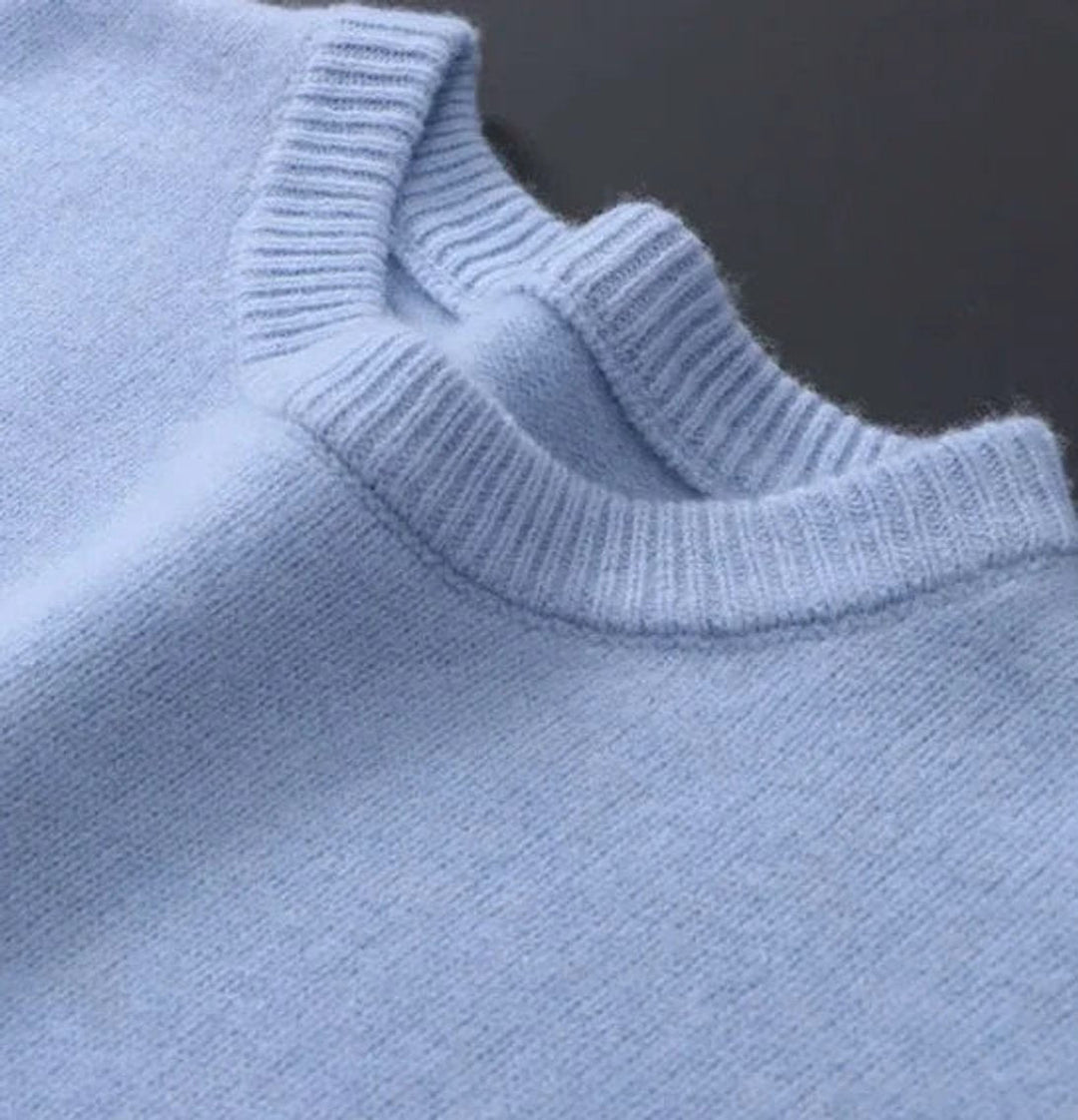 Men's Ribbed Crewneck Knit Jumper