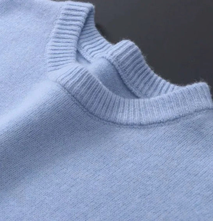 Men's Ribbed Crewneck Knit Jumper
