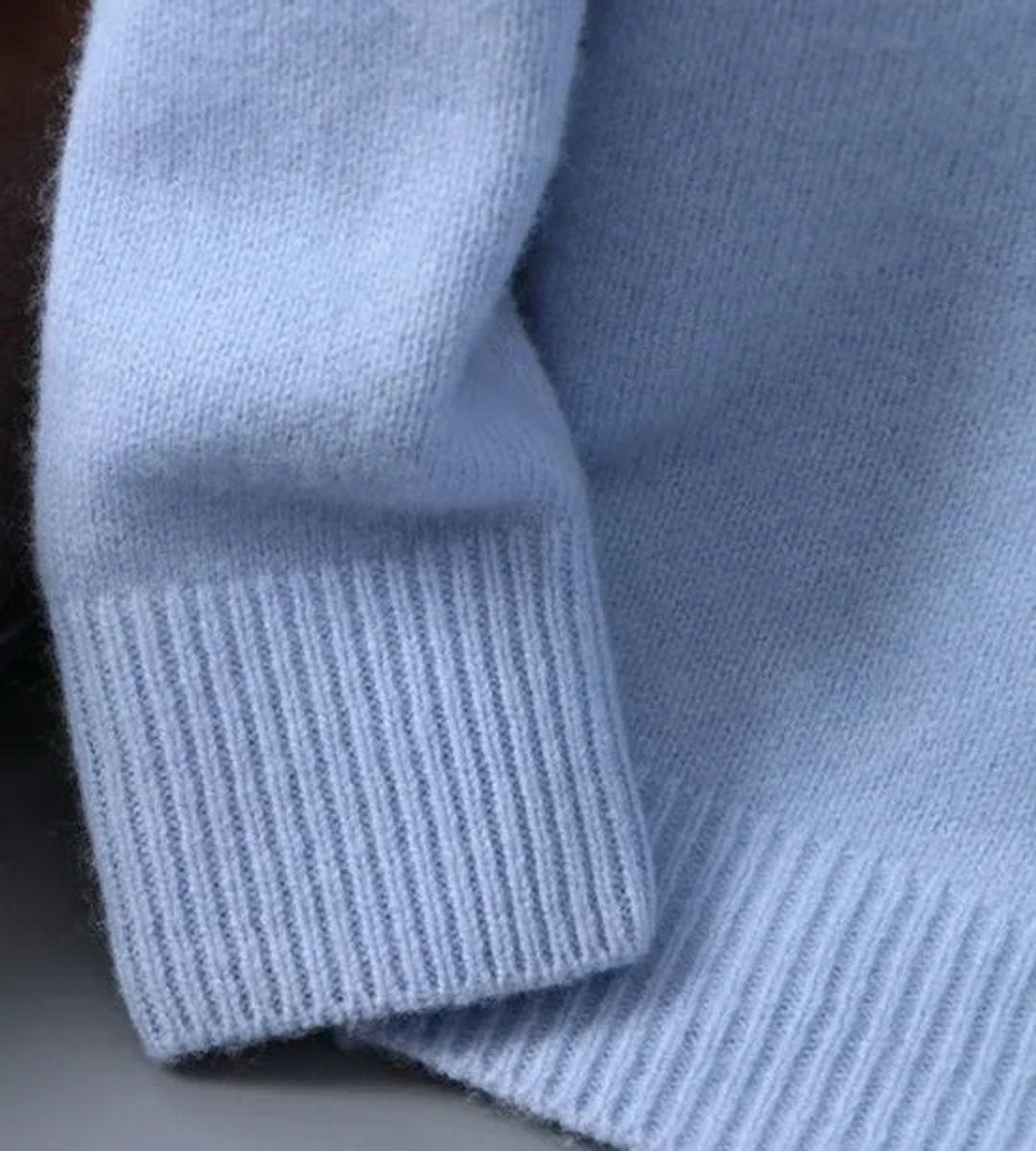 Men's Ribbed Crewneck Knit Jumper