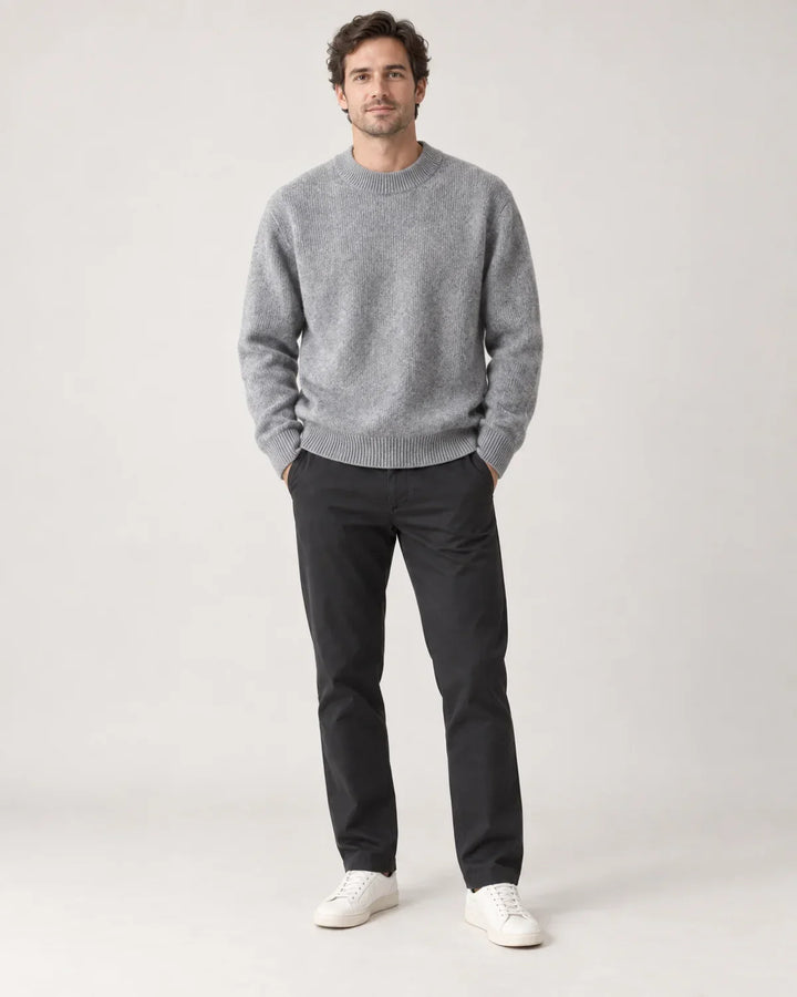 Men's Ribbed Crewneck Sweater