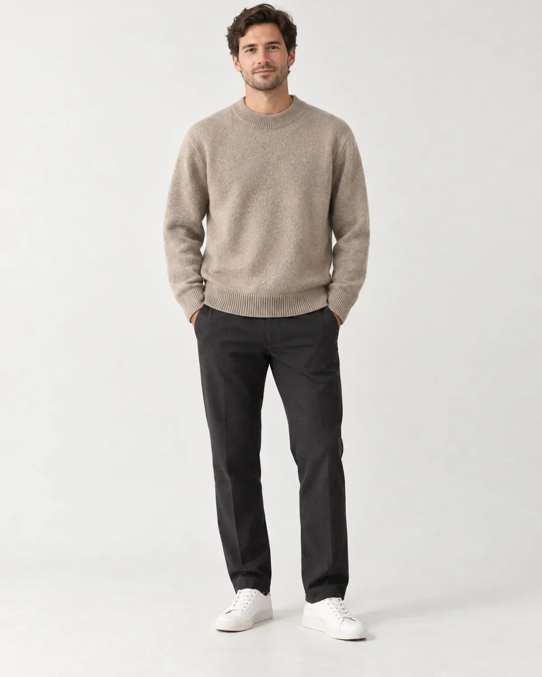 Men's Ribbed Crewneck Sweater