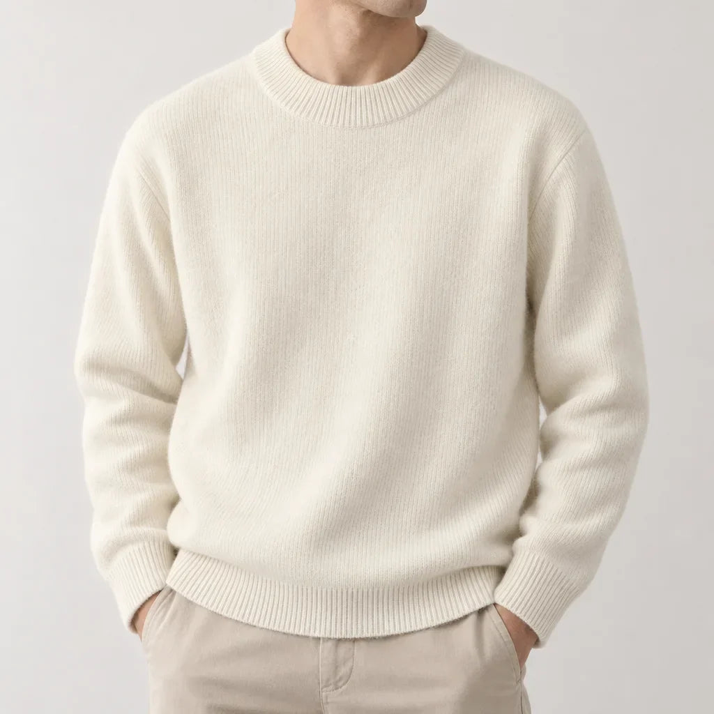 Men's Ribbed Crewneck Sweater