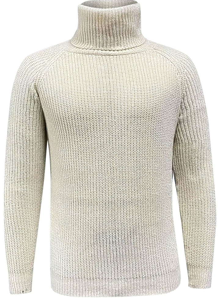 Men's Ribbed Knit Turtleneck Sweater