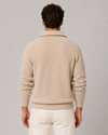 Men's Chunky Rib Knit Quarter-Zip Jumper