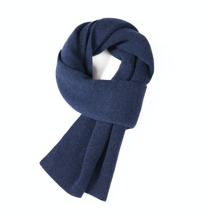 Men's Wool Ribbed Scarf