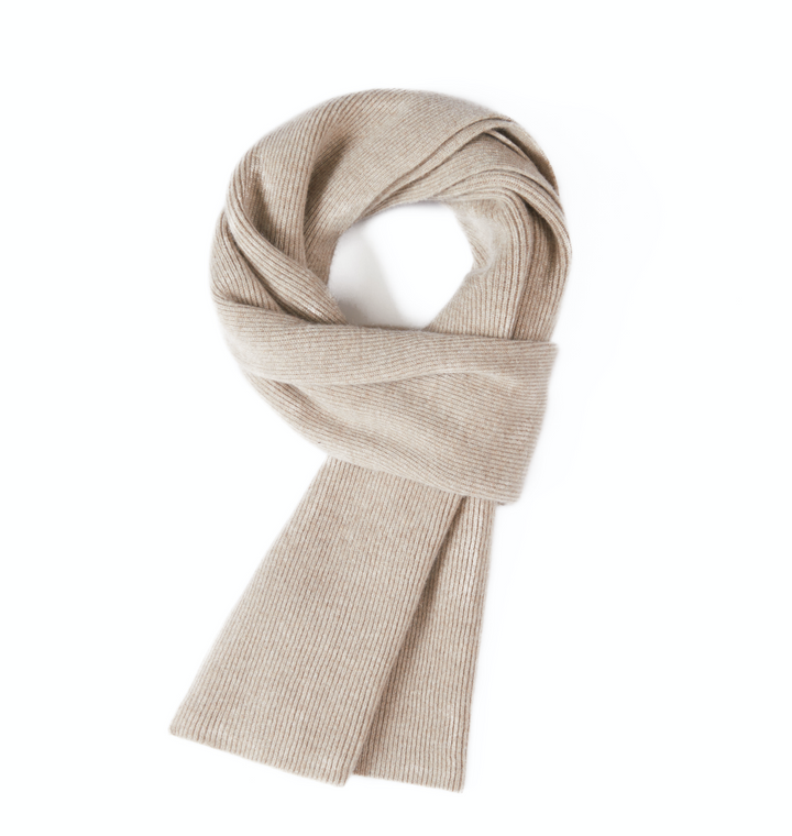 Men's Wool Ribbed Scarf