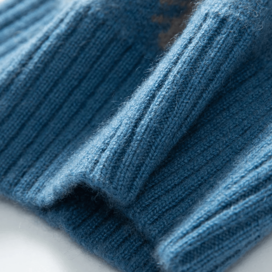 Men's Ribbed Snowflake Beanie