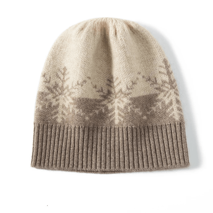 Men's Ribbed Snowflake Beanie