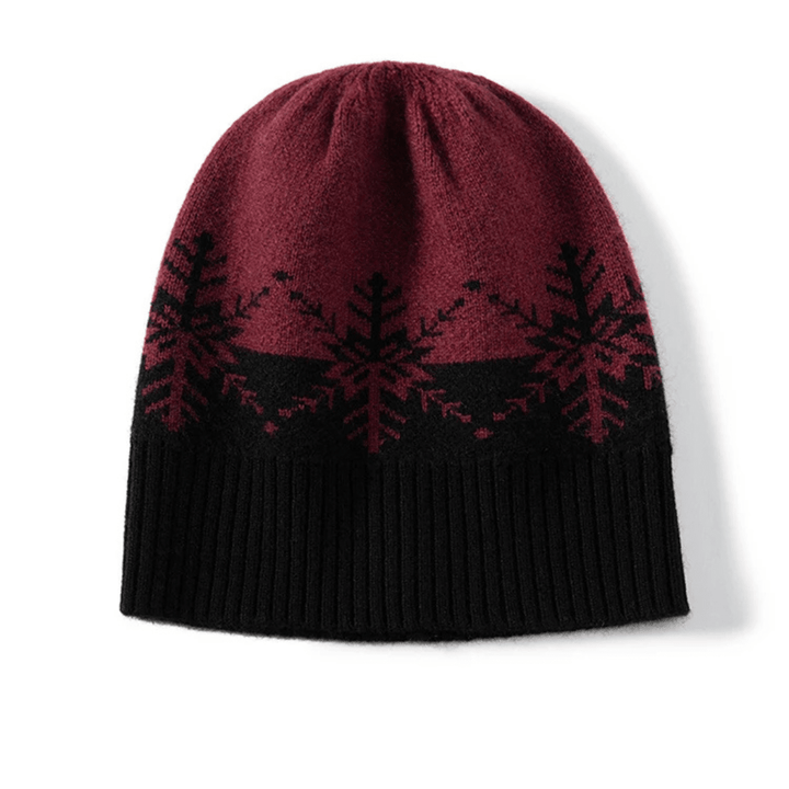 Men's Ribbed Snowflake Beanie