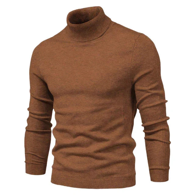Men's Ribbed Turtleneck Jumper