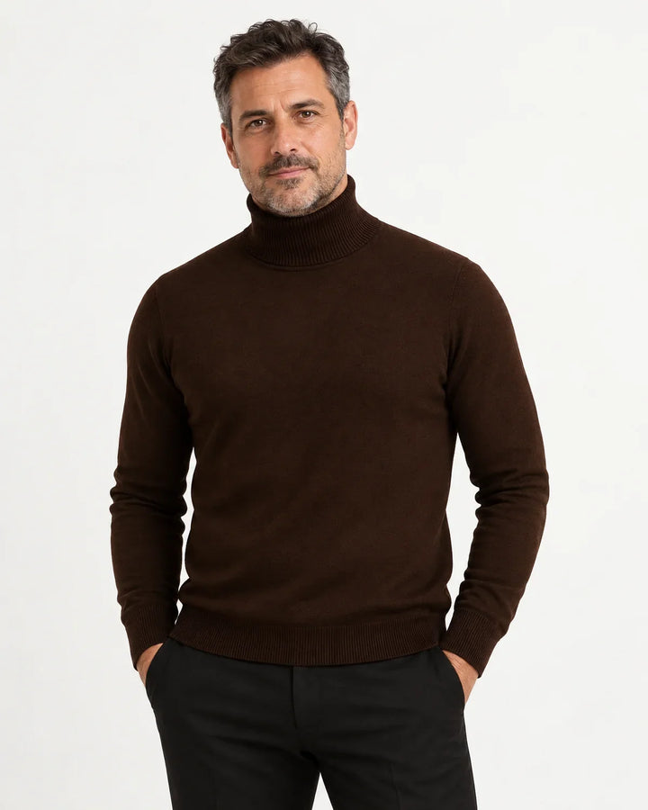 Men's Ribbed Turtleneck Sweater