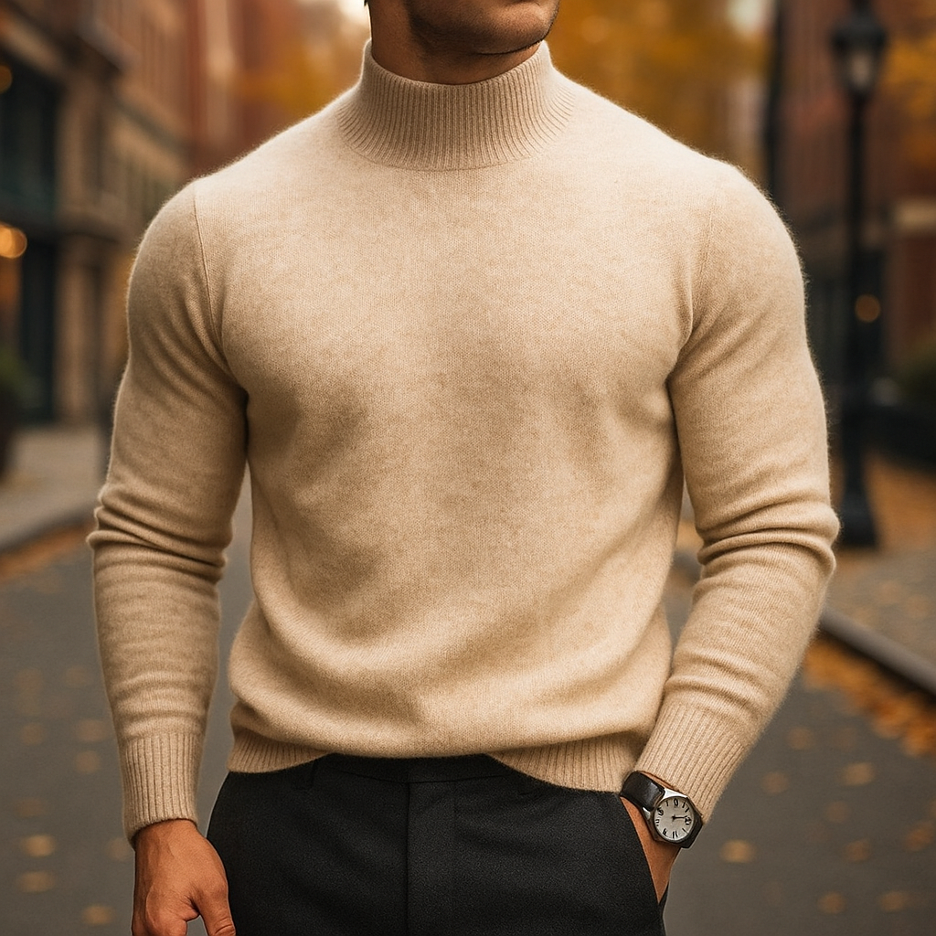 Men's Semi-Turtleneck Sweater