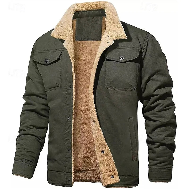 Men's Sherpa Collar Trucker Jacket