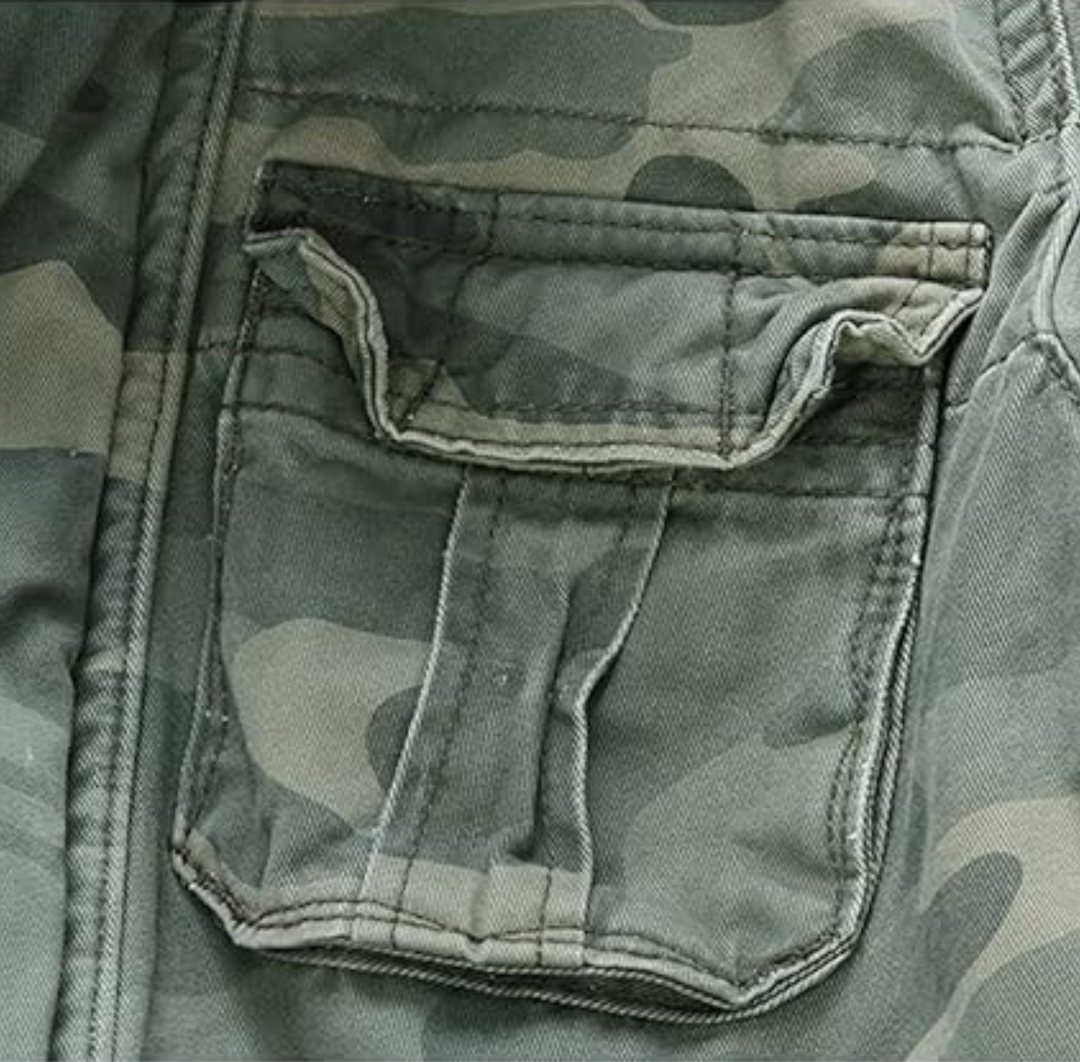 Men's Short Camouflage Military Jacket