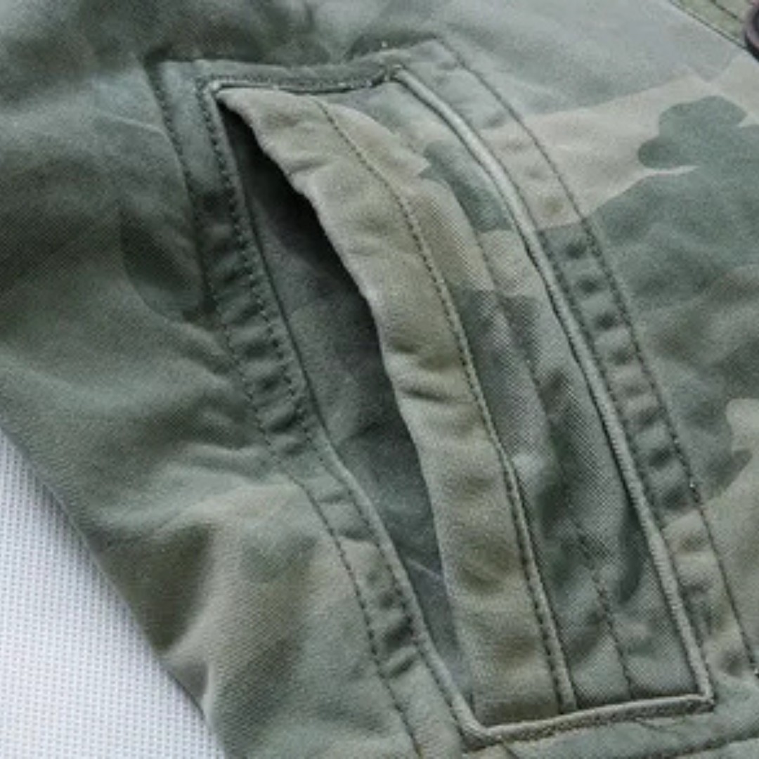 Men's Short Camouflage Military Jacket