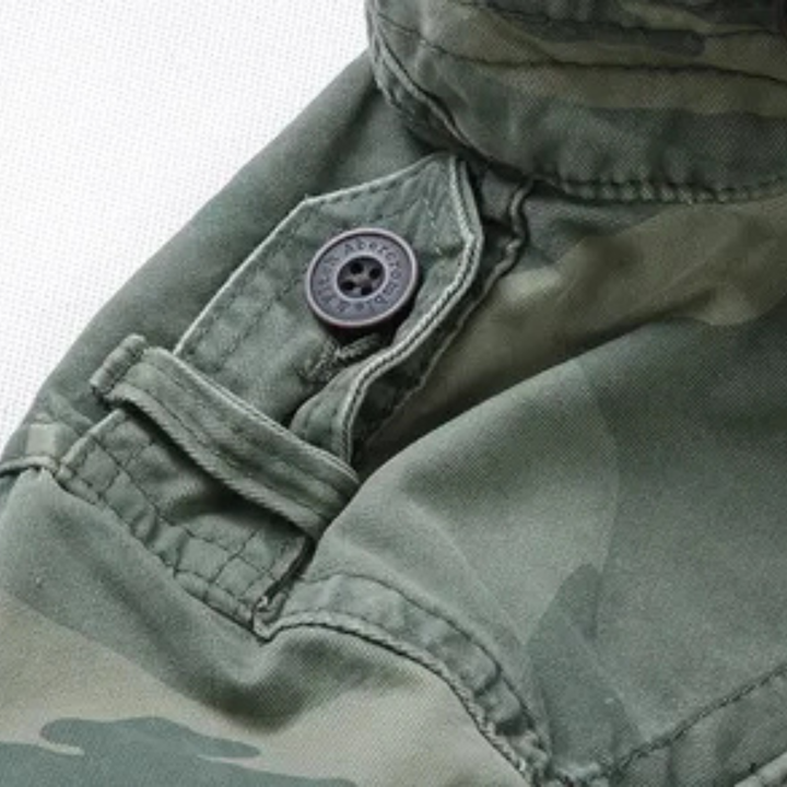 Men's Short Camouflage Military Jacket