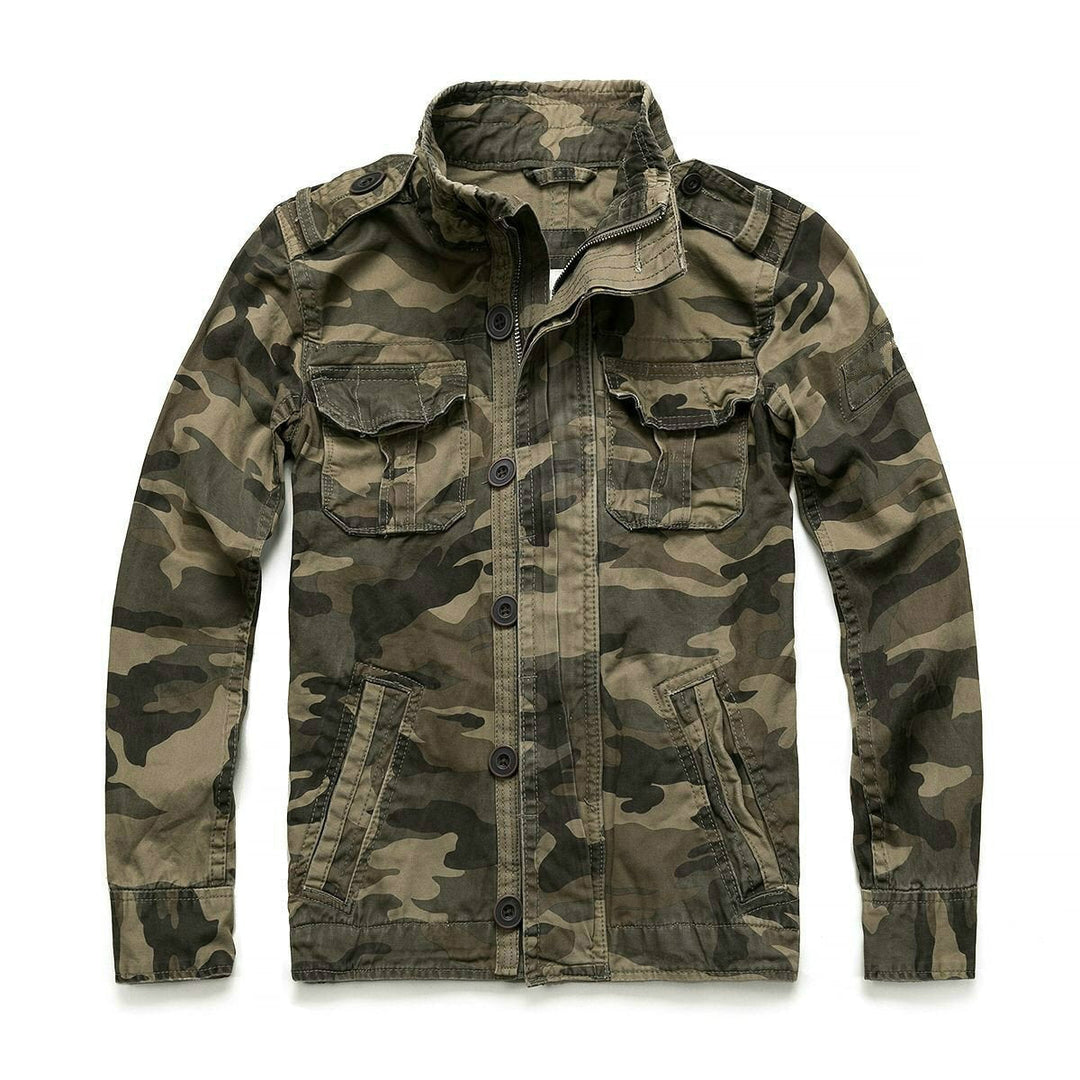 Men's Short Camouflage Military Jacket