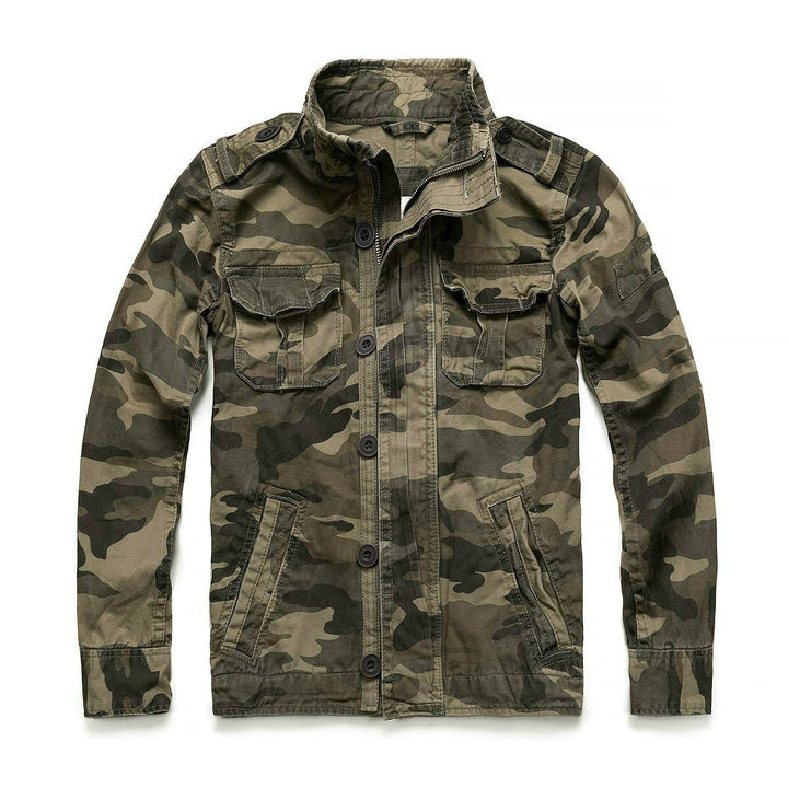 Men's Short Camouflage Military Jacket