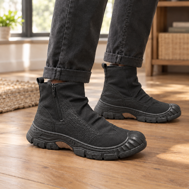 Men's Side Zip Ankle Boots