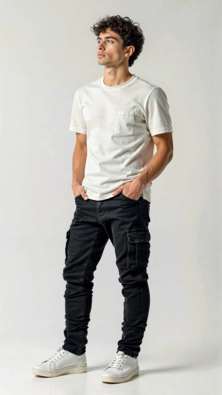 Men's Slim Fit Cargo Jeans