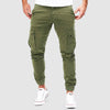 Men's Slim Fit Cargo Trousers with Multiple Pockets
