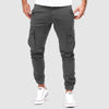 Men's Slim Fit Cargo Trousers with Multiple Pockets