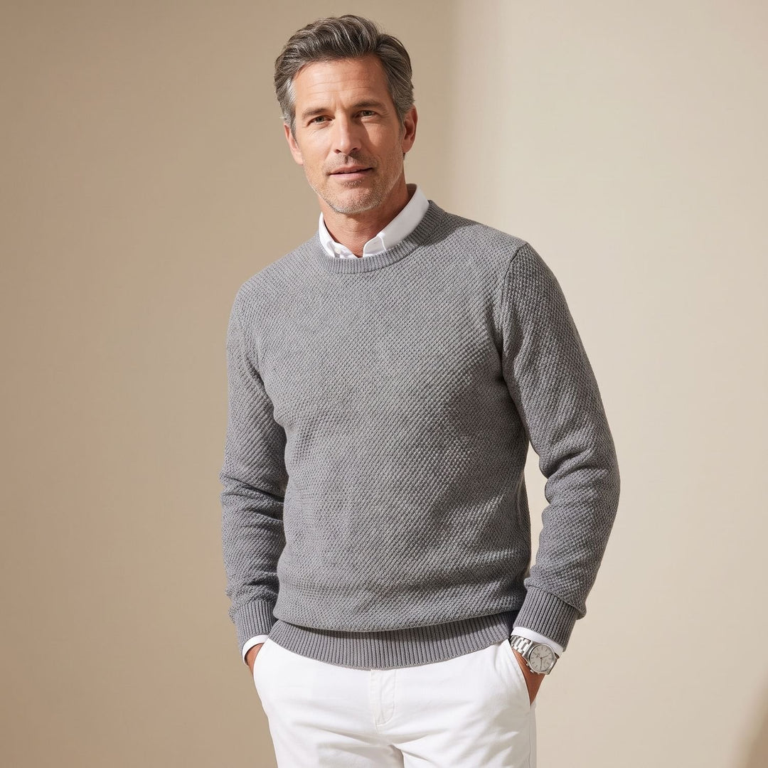 Men's Slim-Fit Crew Neck Sweater