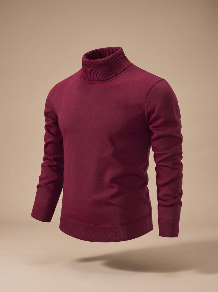Men's Slim-Fit Ribbed Turtleneck Sweater