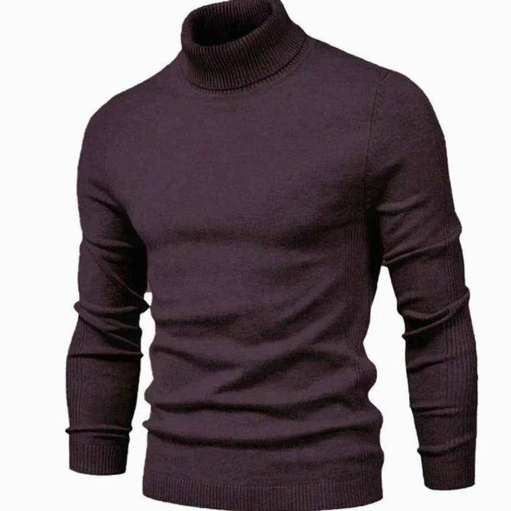 Men's Slim-Fit Turtleneck Knit Sweater