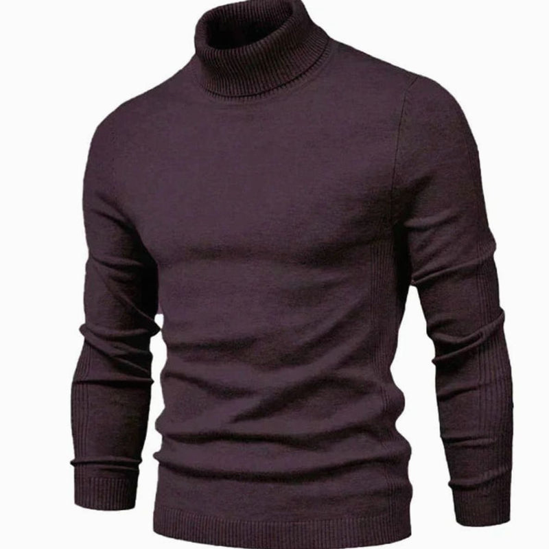 Men's Slim-Fit Turtleneck Knit Sweater