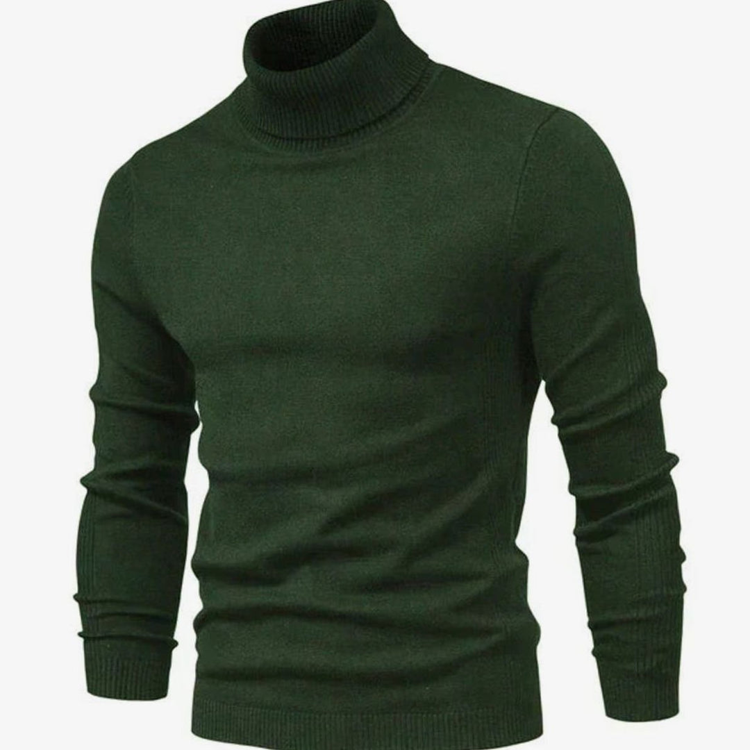 Men's Slim-Fit Turtleneck Knit Sweater