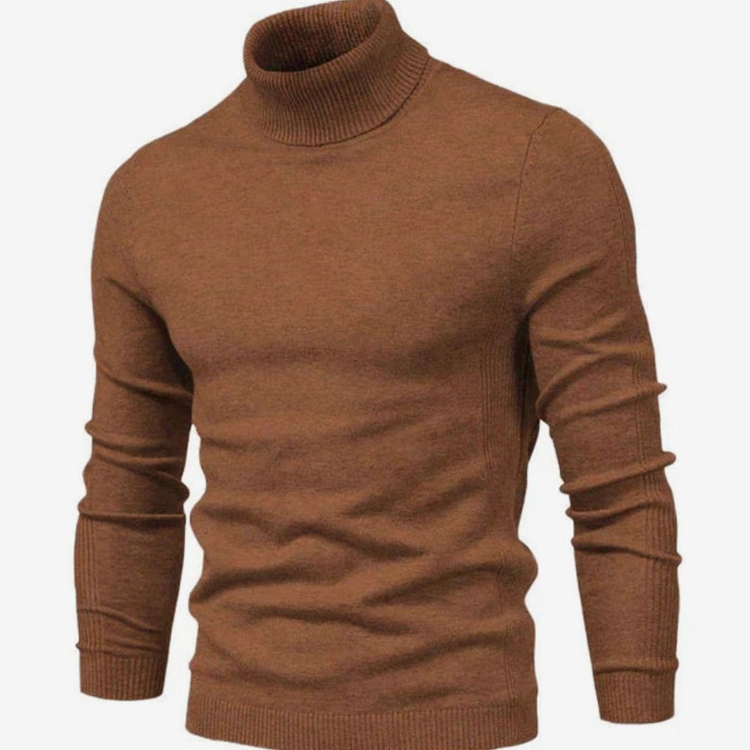 Men's Slim-Fit Turtleneck Knit Sweater
