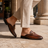 Men's Slip-On Mules with Horsebit Detail
