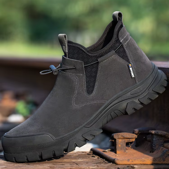 Men's Slip-On Steel-Toe Boots