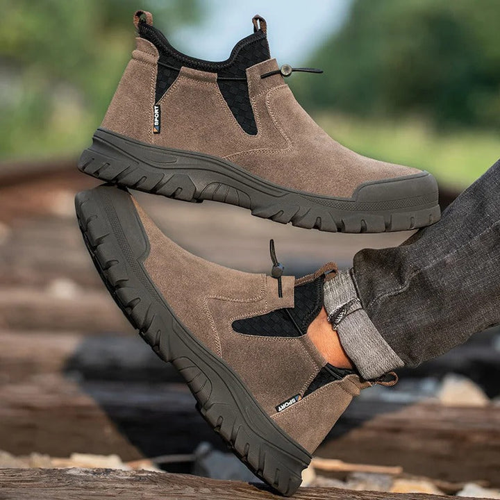 Men's Slip-On Steel-Toe Boots